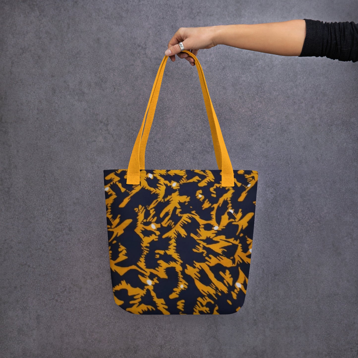 Yellow Leopard Tote Bag