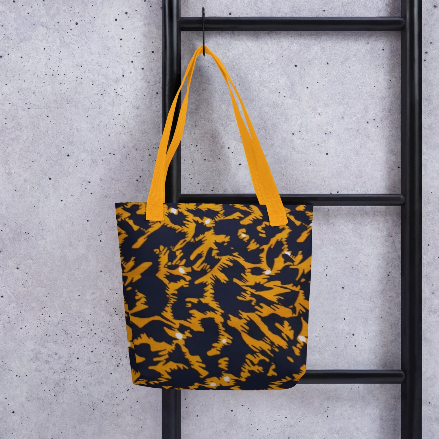 Yellow Leopard Tote Bag