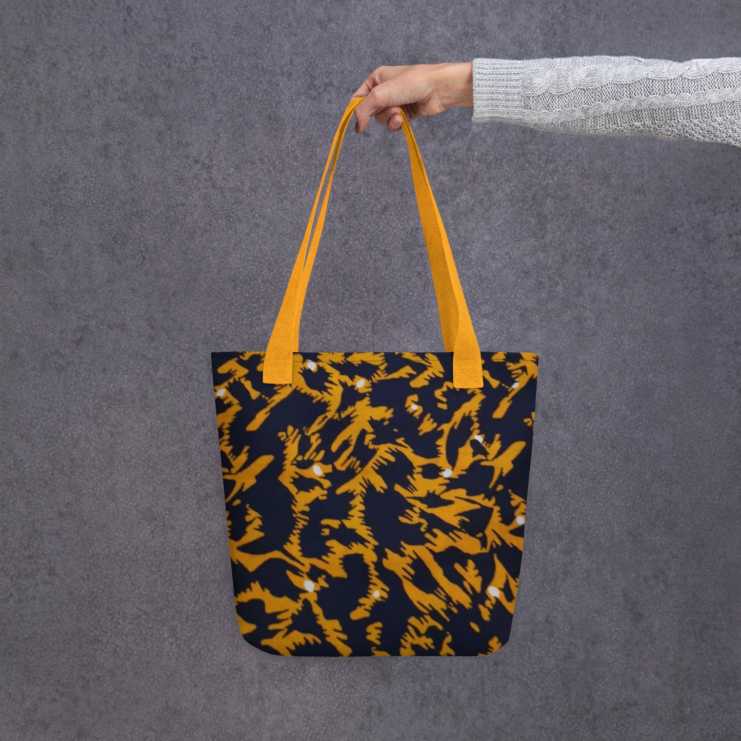 Yellow Leopard Tote Bag