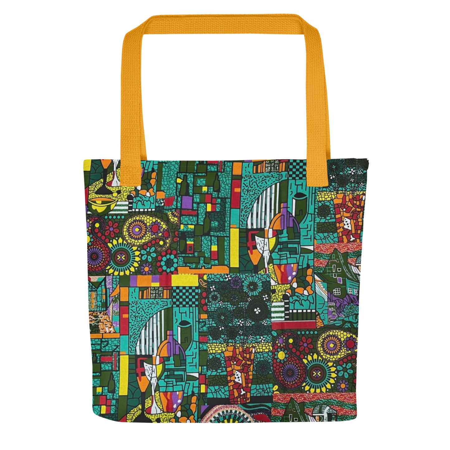 Green Artsy Tote Bag