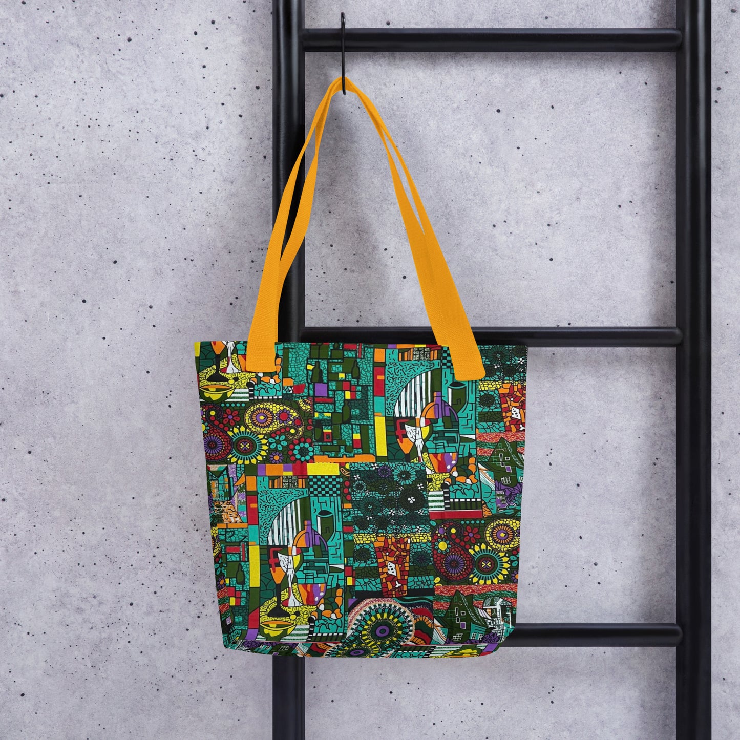 Green Artsy Tote Bag