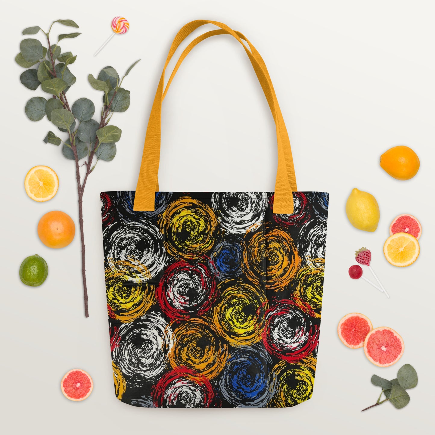 Colourful Swirls Tote Bag