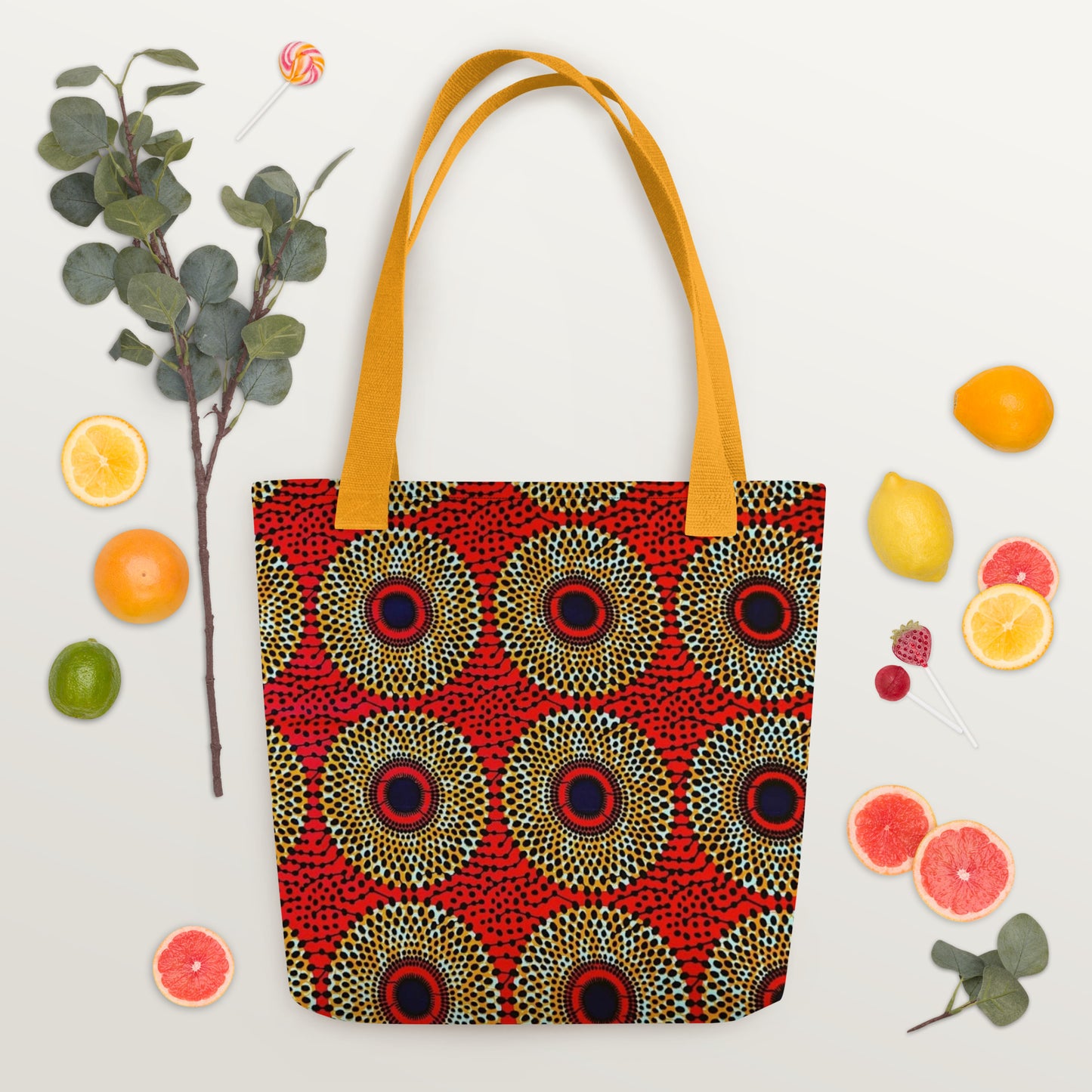 Orange Mandela Tote Bag