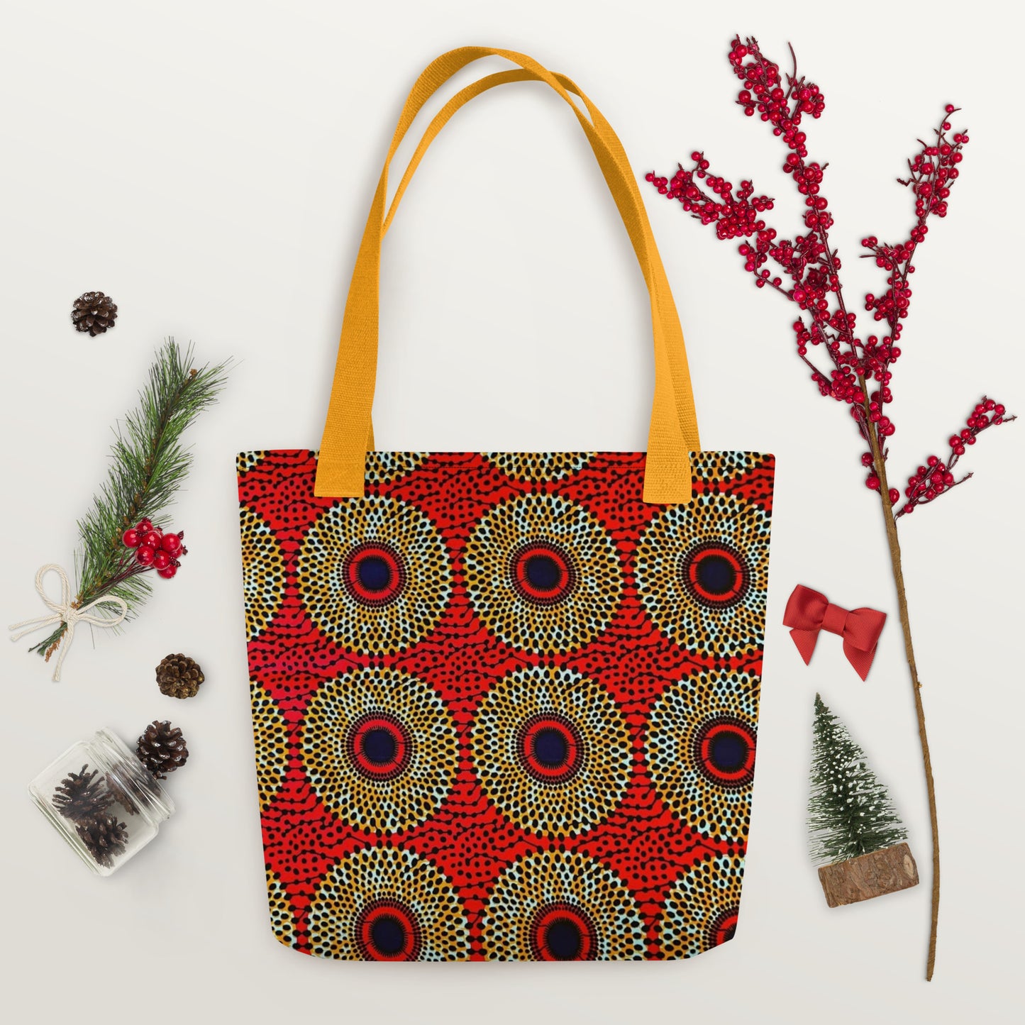 Orange Mandela Tote Bag