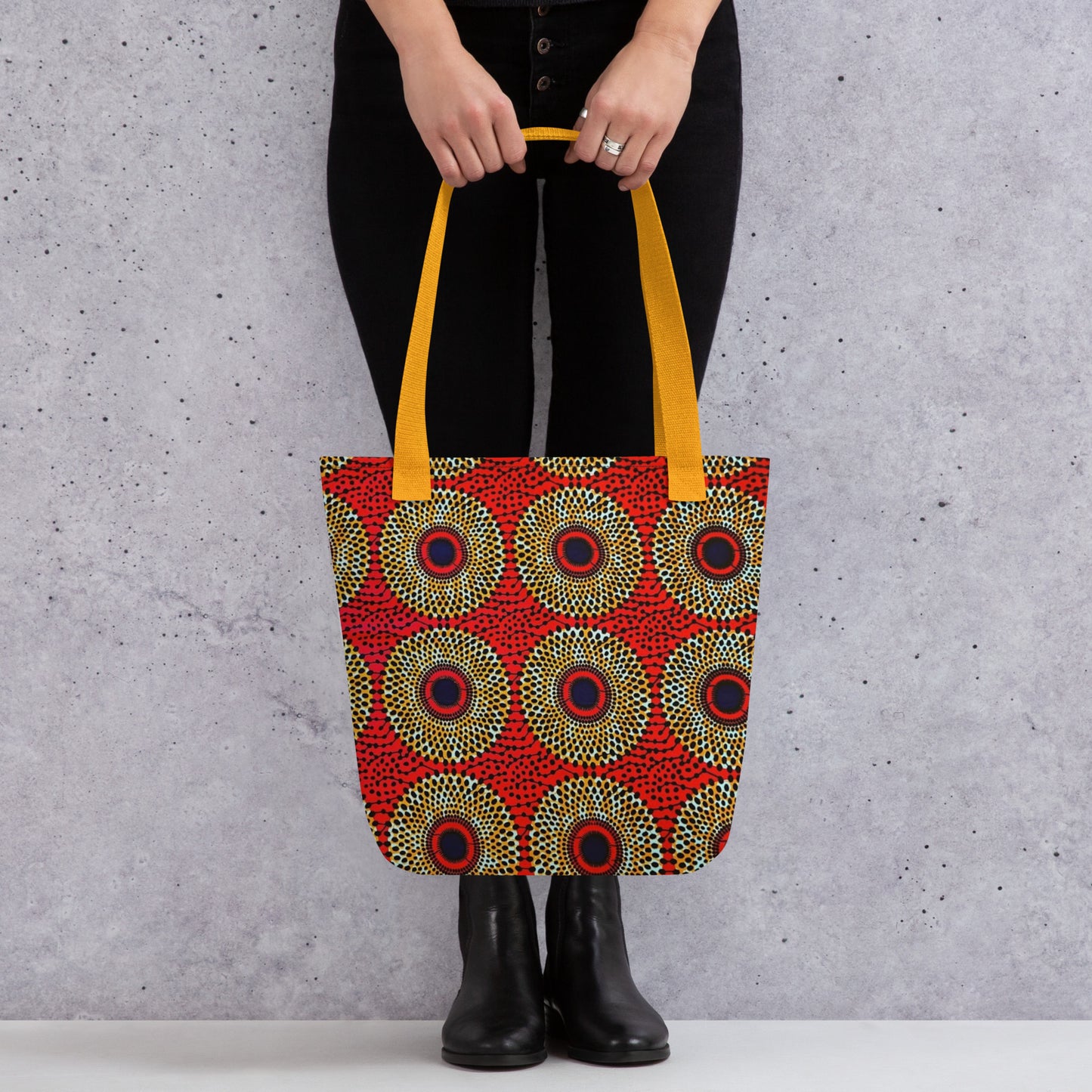 Orange Mandela Tote Bag