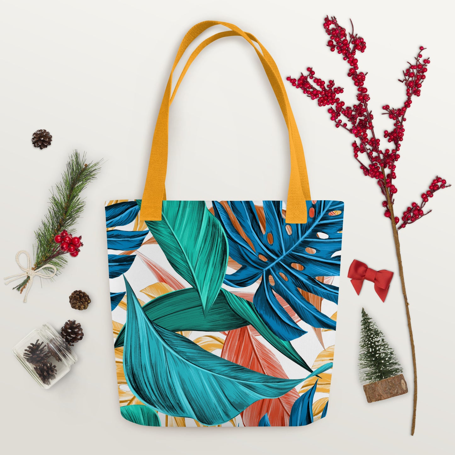 Tropical Leaves Tote Bag