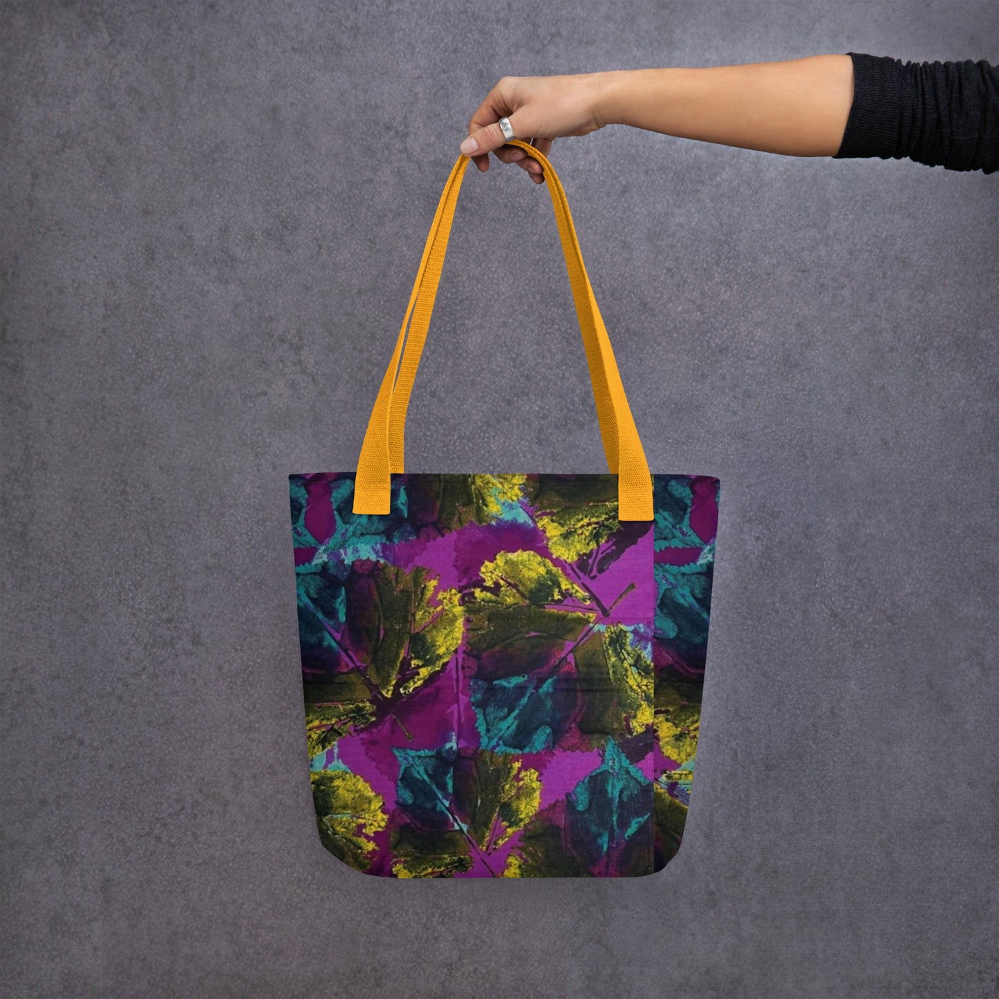 Purple Leaves Tote Bag