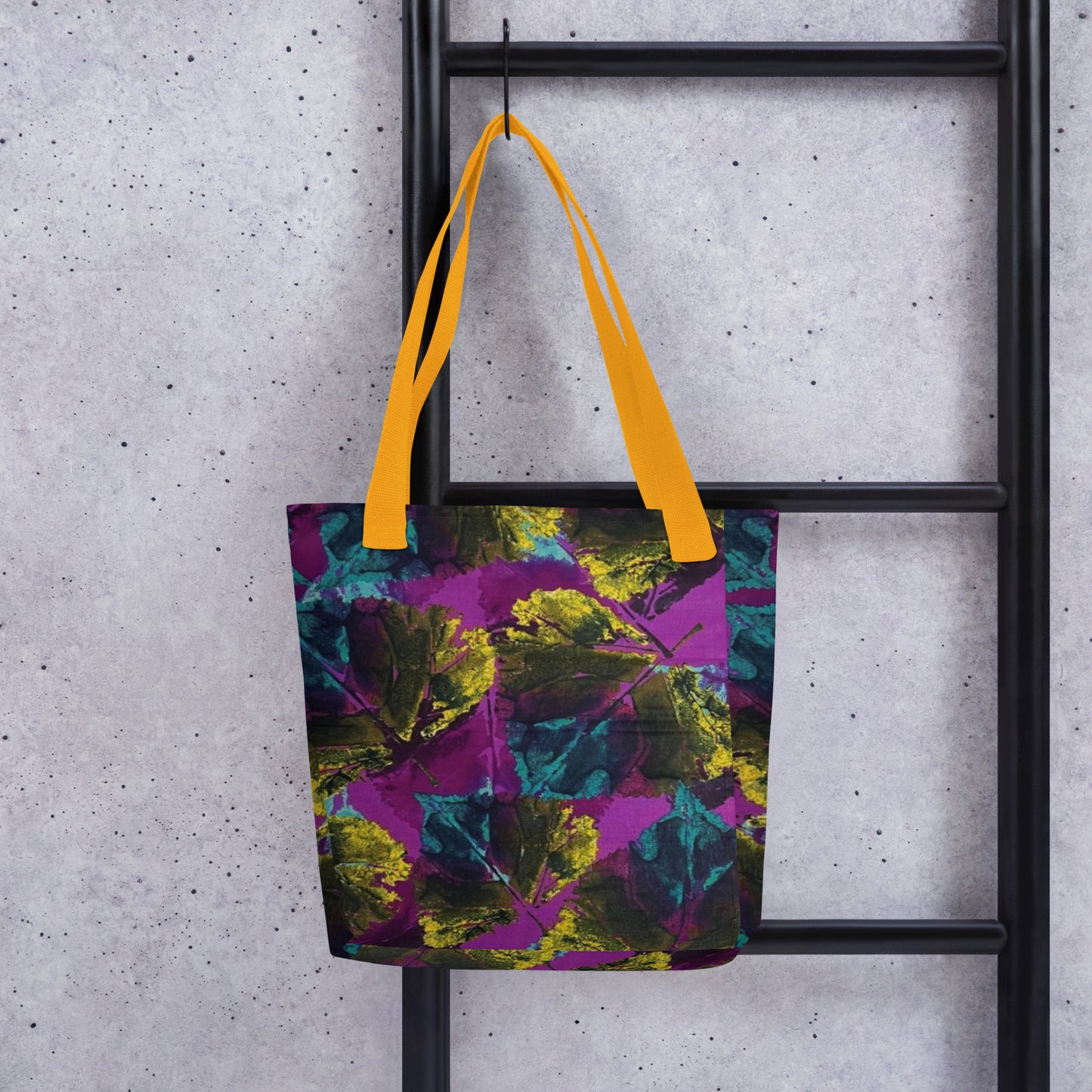 Purple Leaves Tote Bag