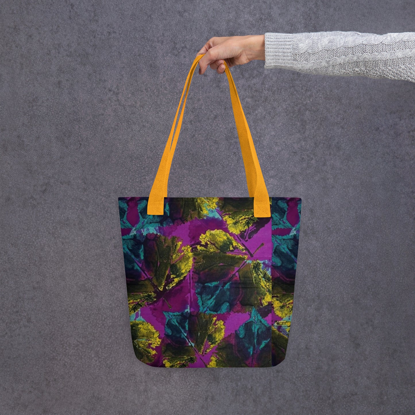 Purple Leaves Tote Bag