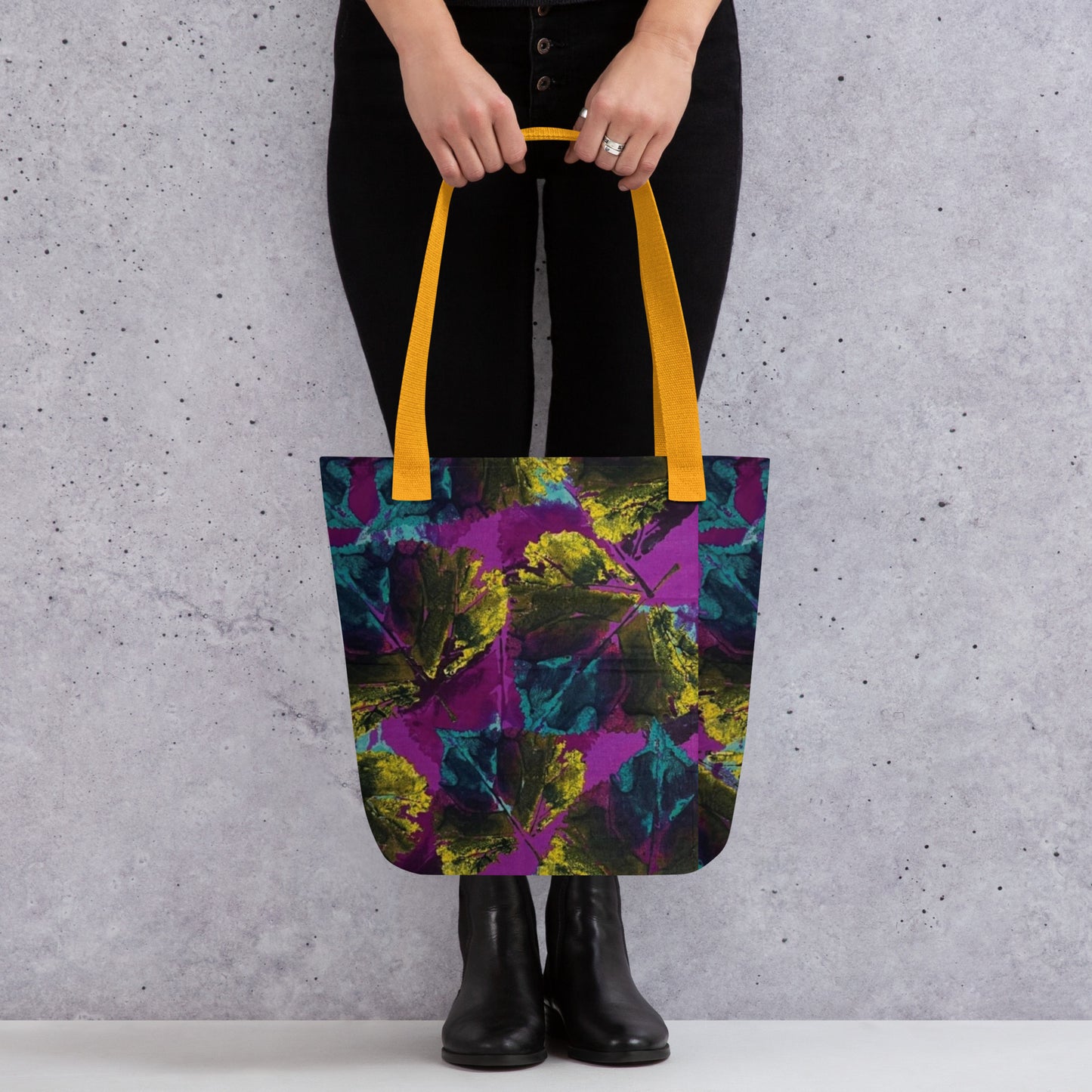 Purple Leaves Tote Bag