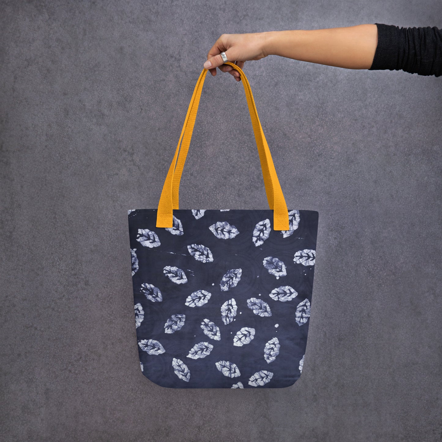 Indigo Leaf Tote Bag