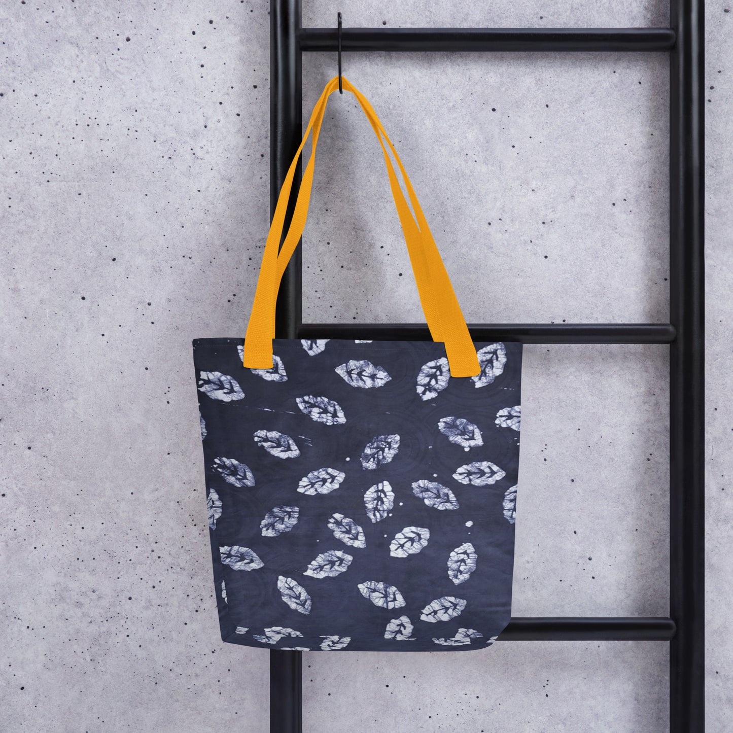 Indigo Leaf Tote Bag