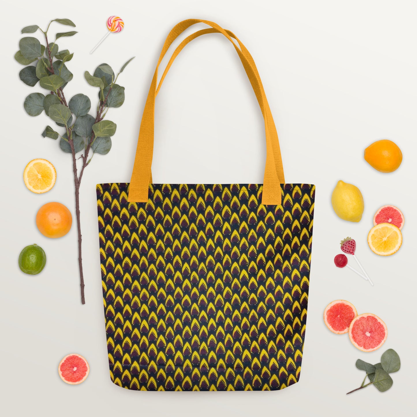 Yellow Flame Tote Bag