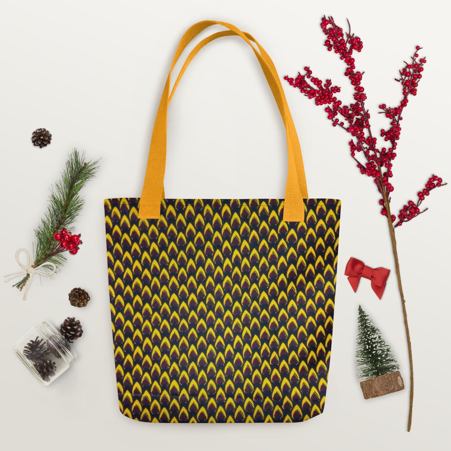 Yellow Flame Tote Bag