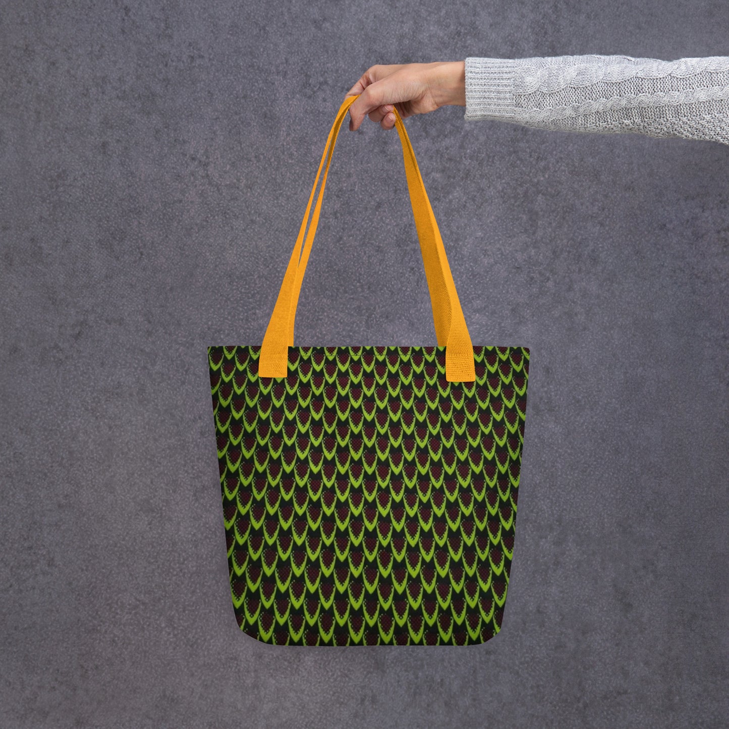 Green Flame Tote Bag