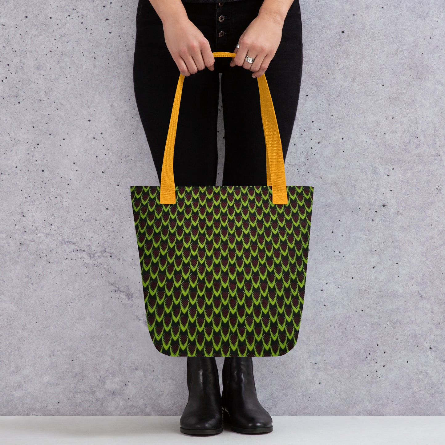 Green Flame Tote Bag