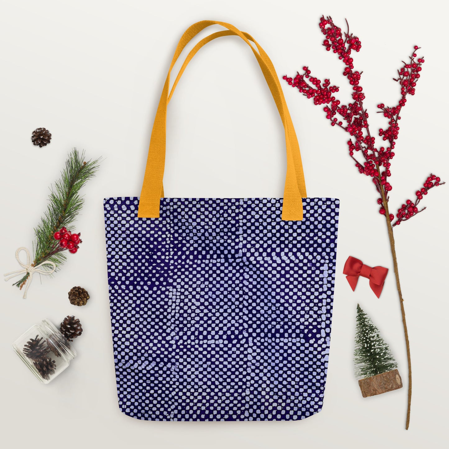 Purple Dots Tote Bag