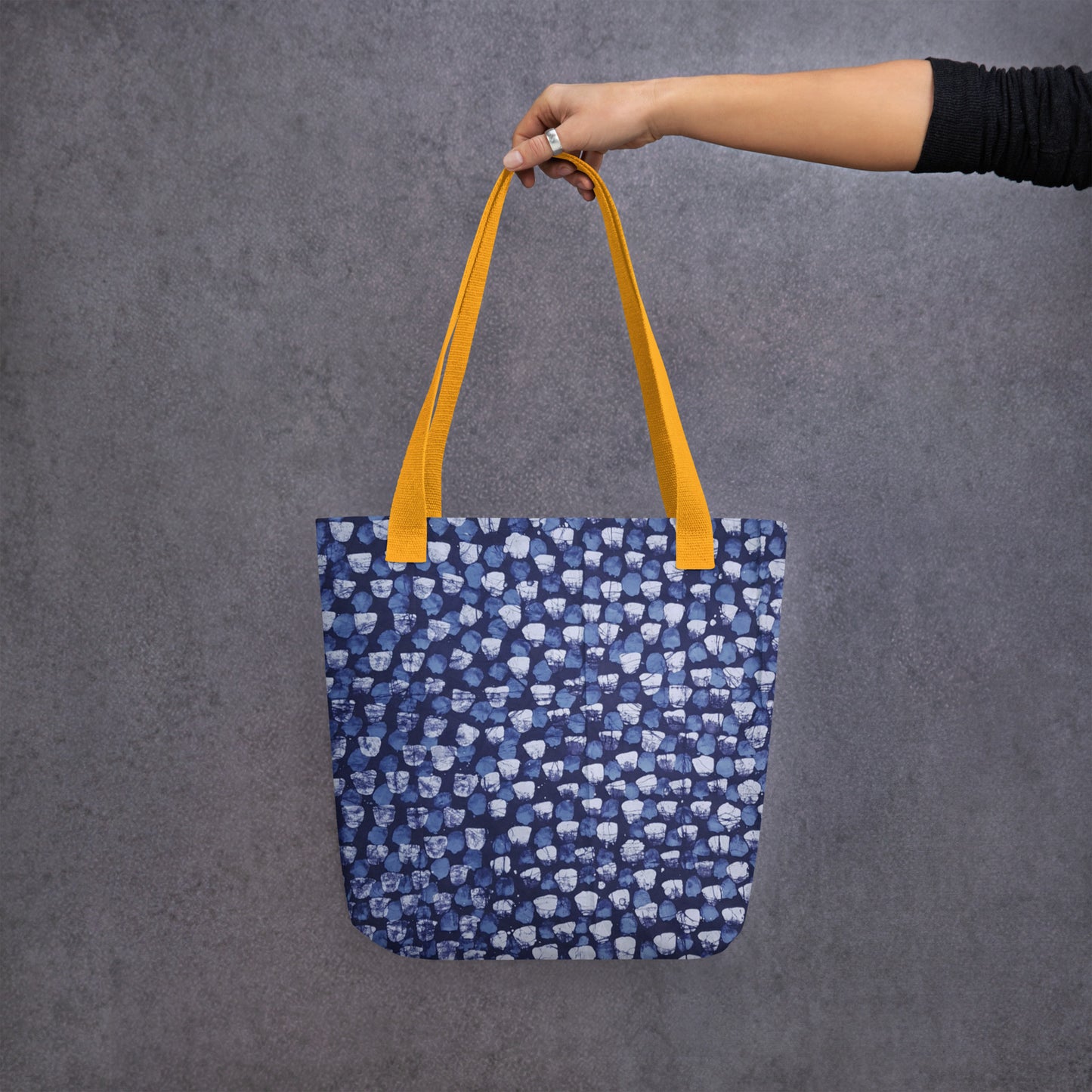 Blue Dotted Tote Bag