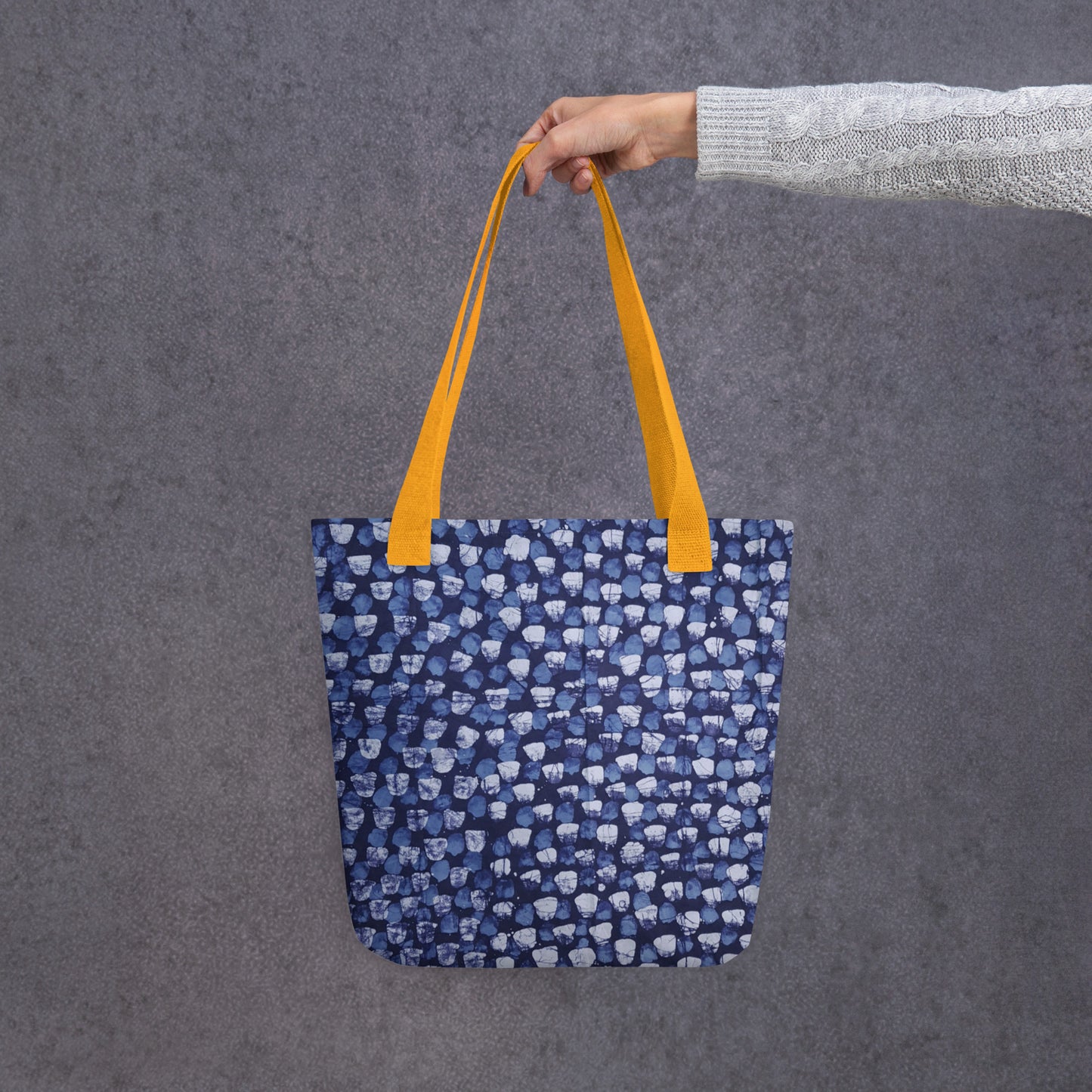 Blue Dotted Tote Bag