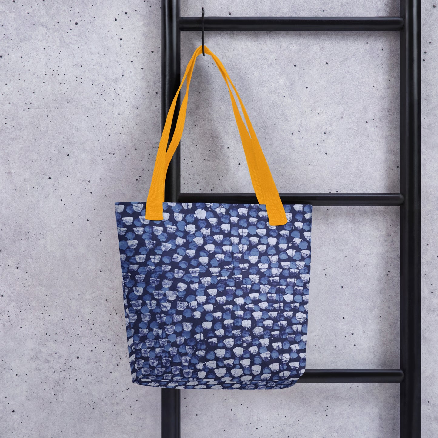 Blue Dotted Tote Bag