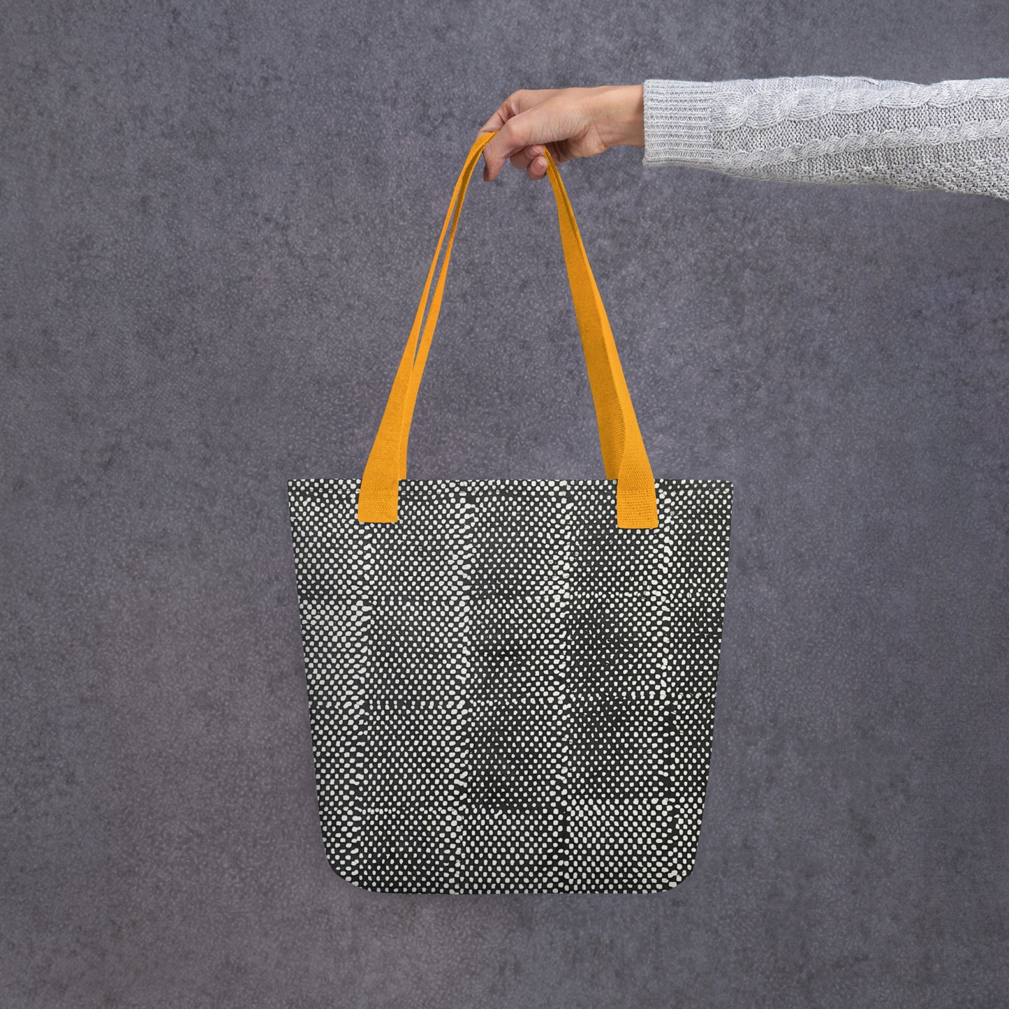 Black & White Dots Tote Bag