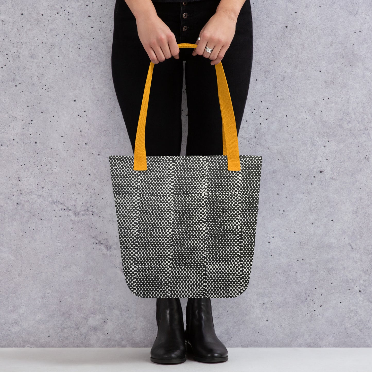 Black & White Dots Tote Bag