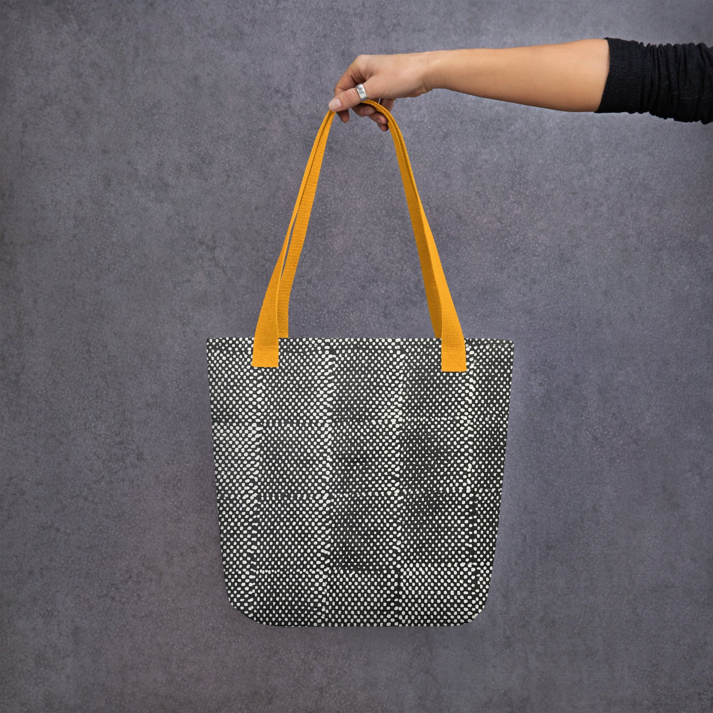 Black & White Dots Tote Bag