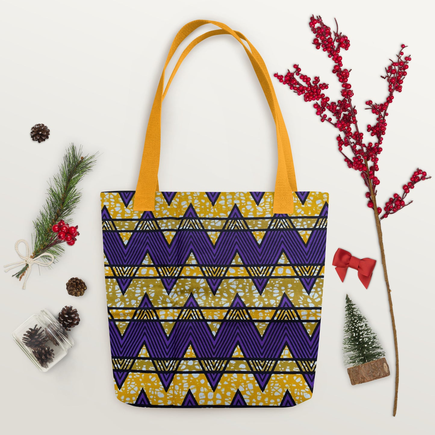 Purple Yellow Tote Bag