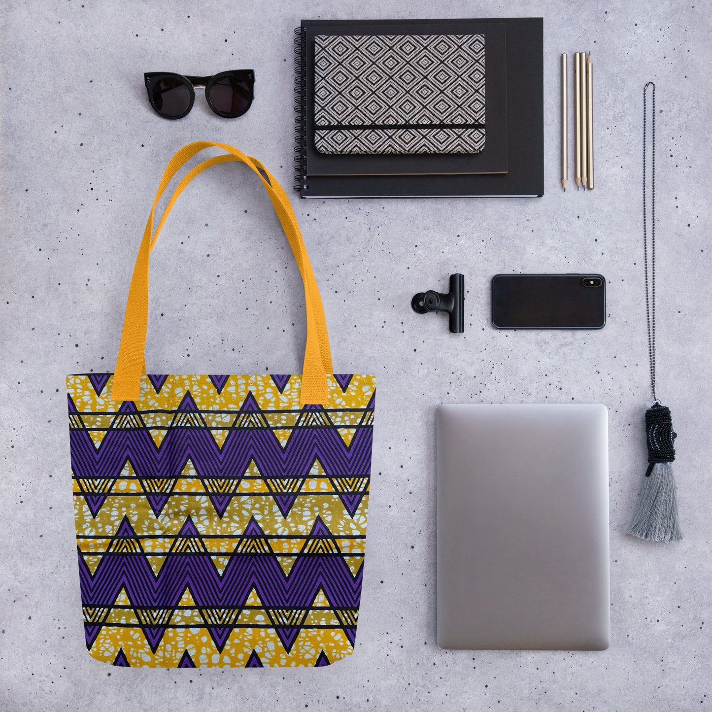 Purple Yellow Tote Bag