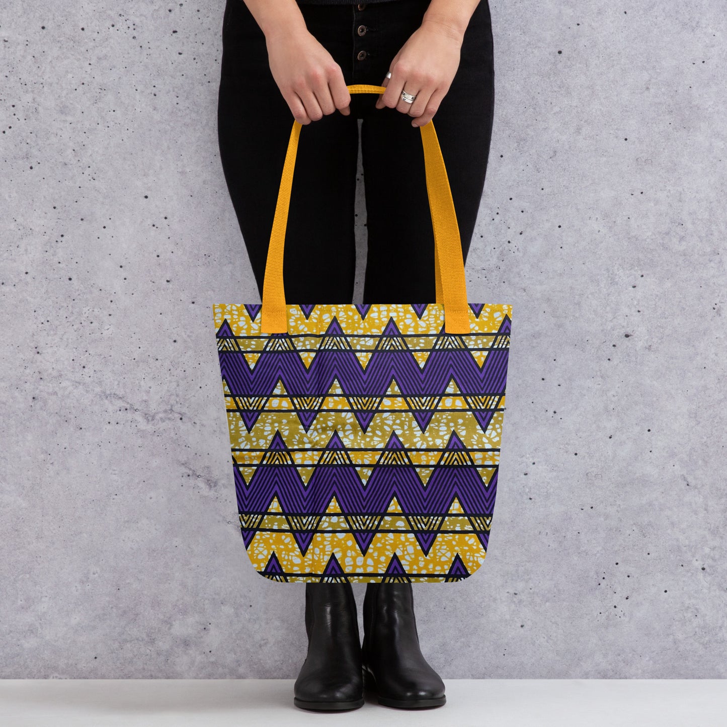 Purple Yellow Tote Bag