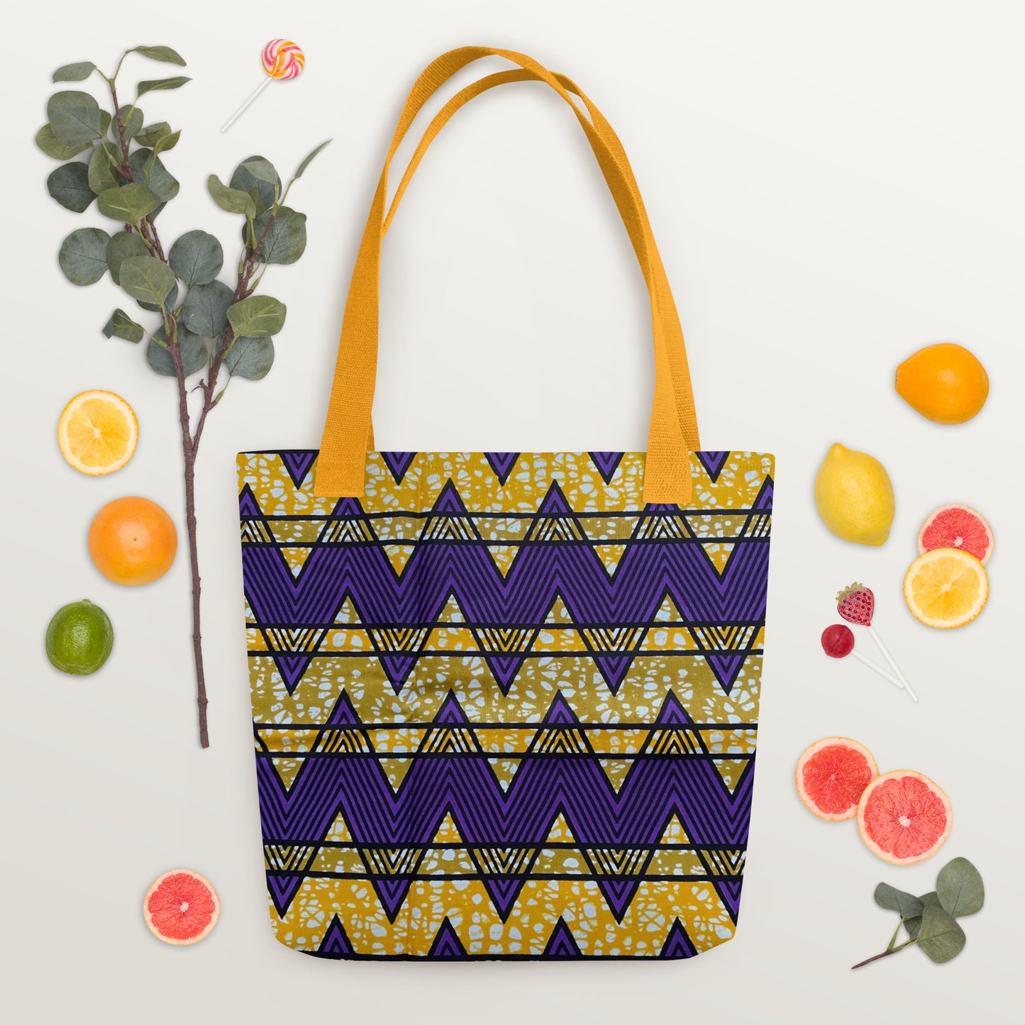 Purple Yellow Tote Bag