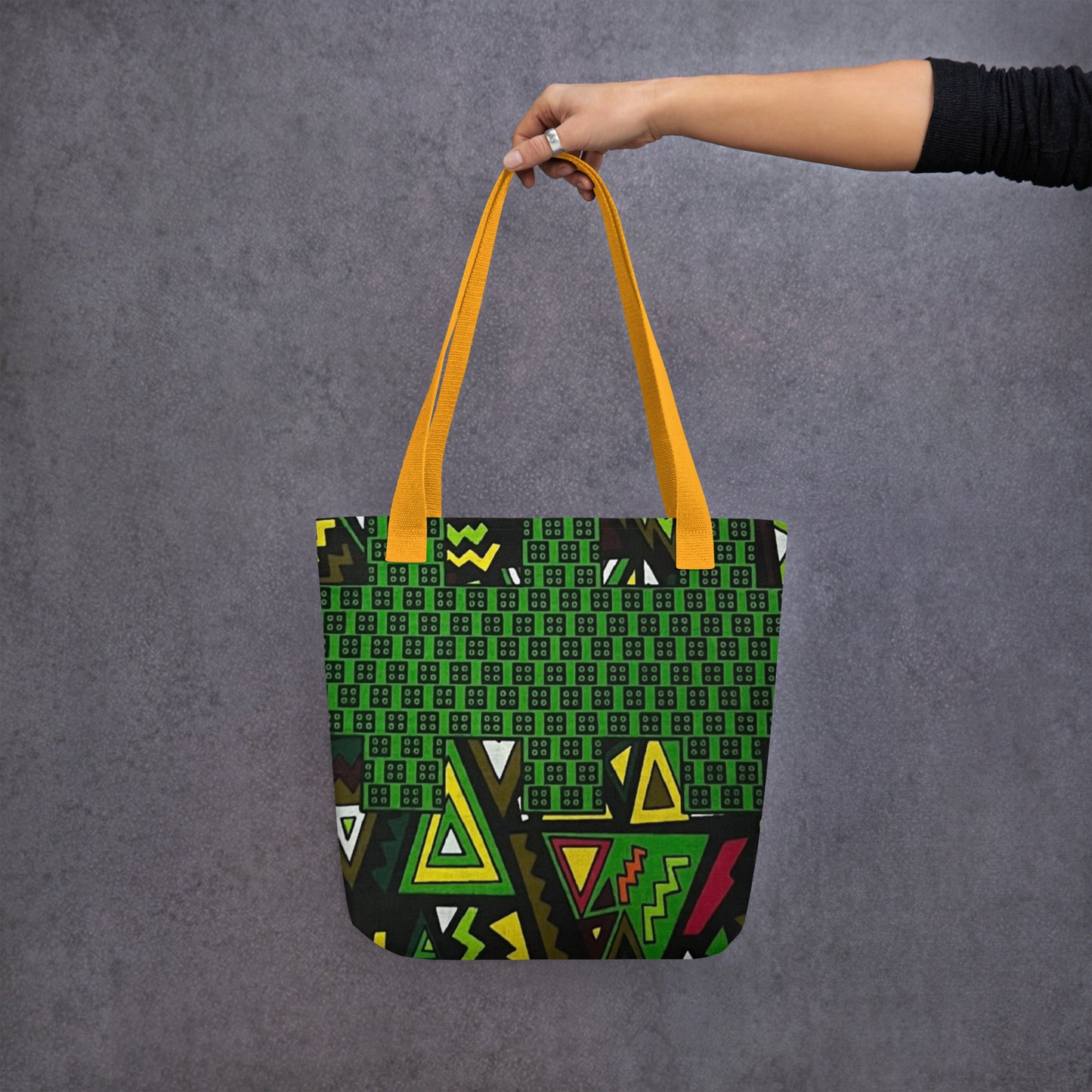 Multicolour Green Tote Bag