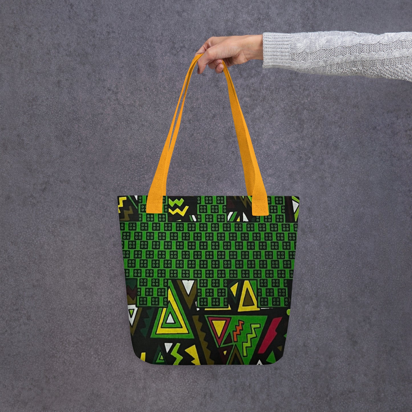 Multicolour Green Tote Bag