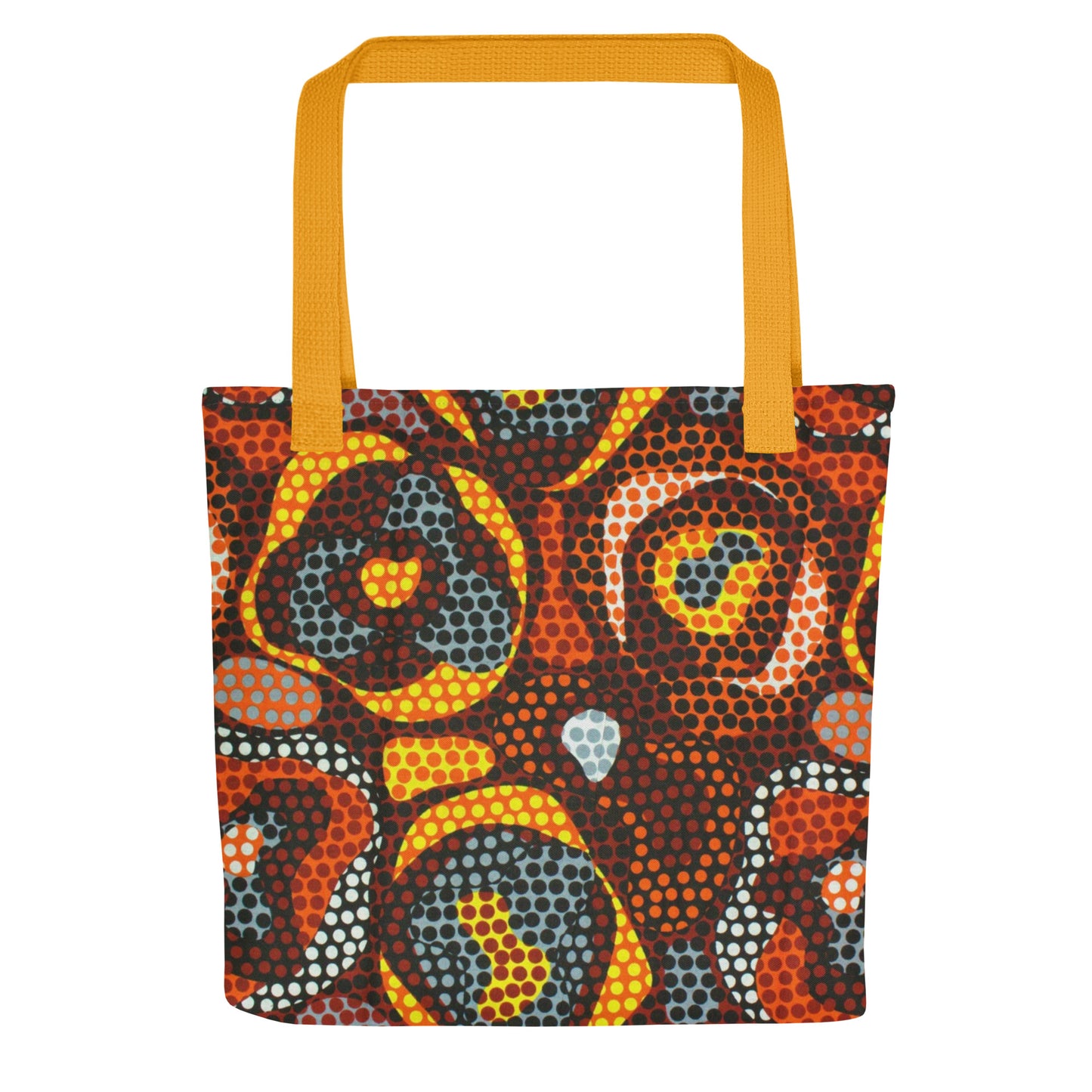 Multicolour Orange Tote Bag