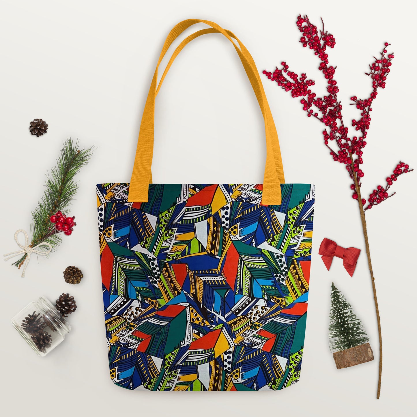 Multicolour Shapes Tote Bag