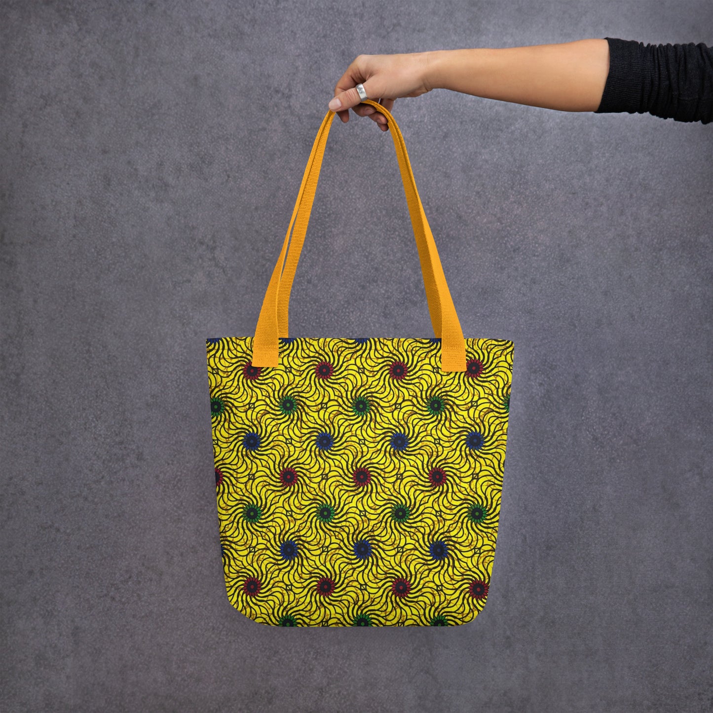 Multicolour Yellow Tote Bag