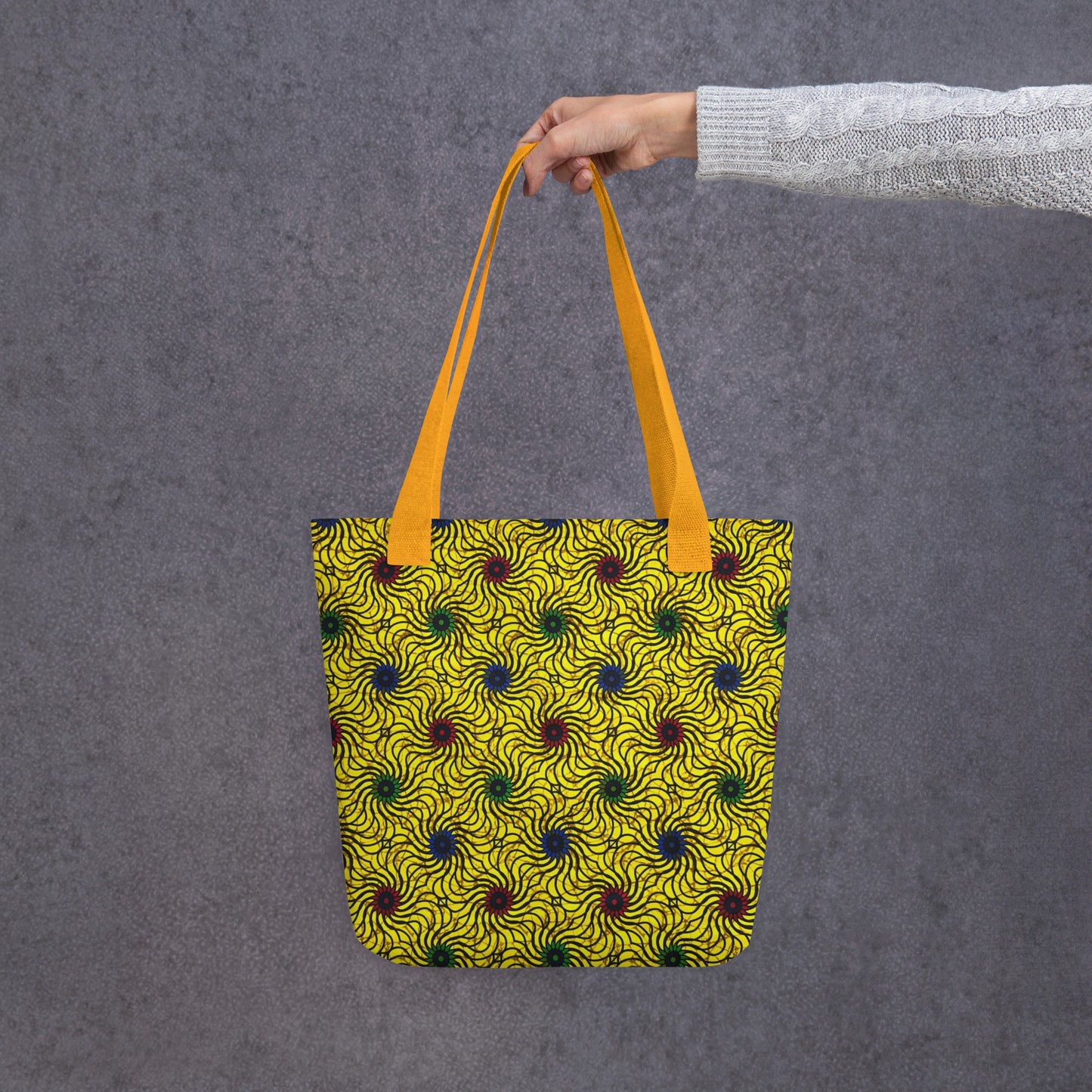 Multicolour Yellow Tote Bag