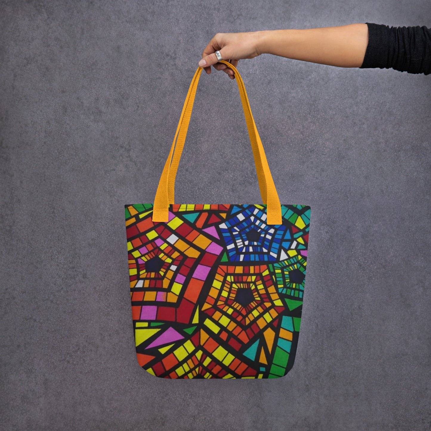 Multicolour Pentagon Tote Bag