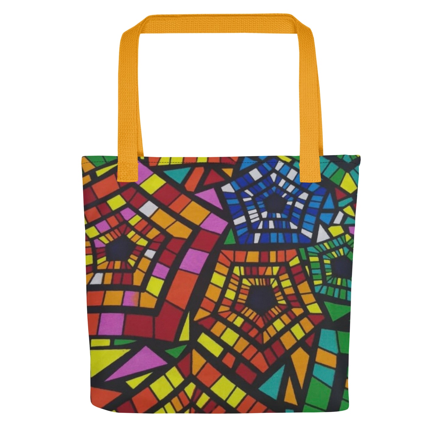 Multicolour Pentagon Tote Bag