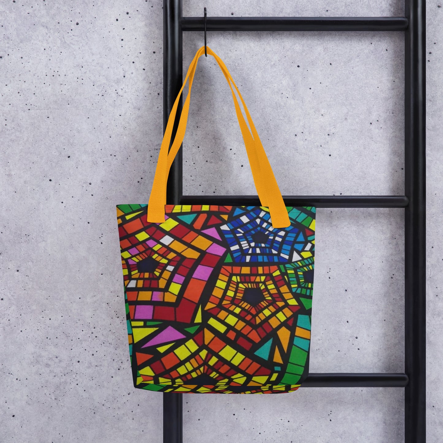 Multicolour Pentagon Tote Bag