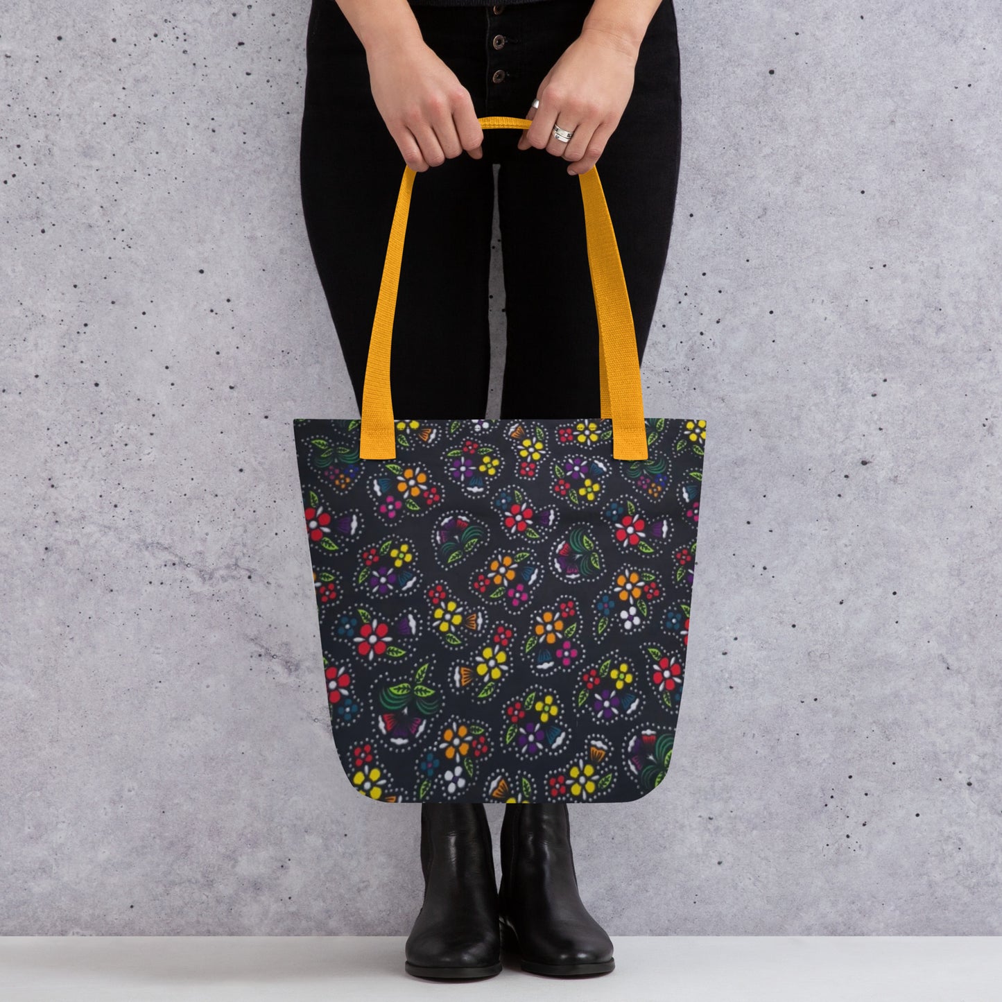 Multicolour Dark Tote Bag