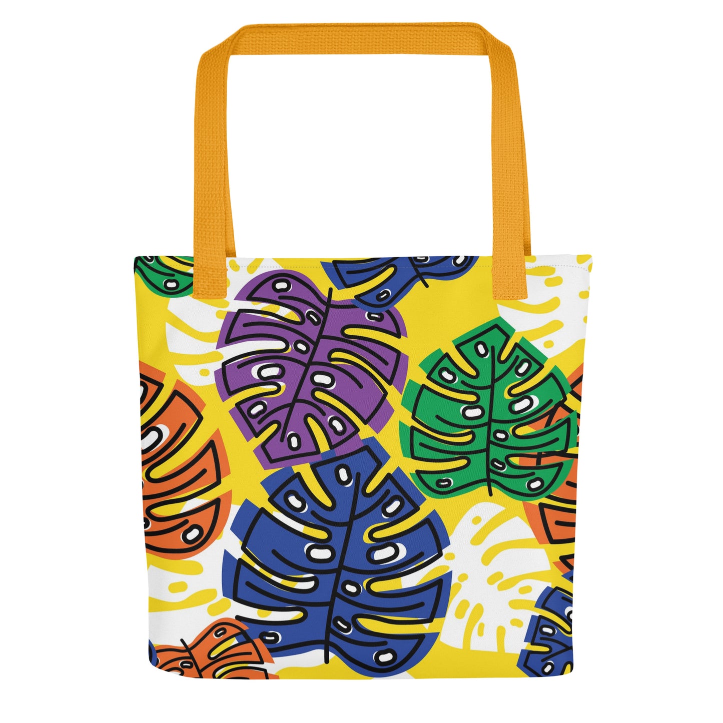 Yellow Tropical Tote Bag