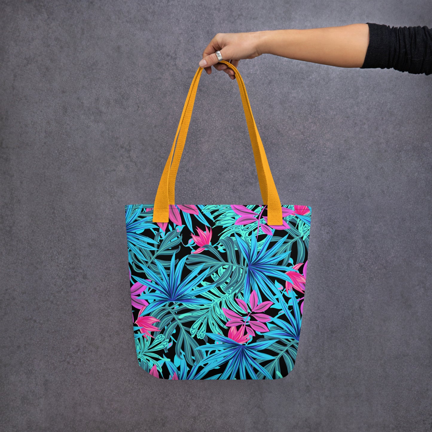 Blue Tropical Tote Bag