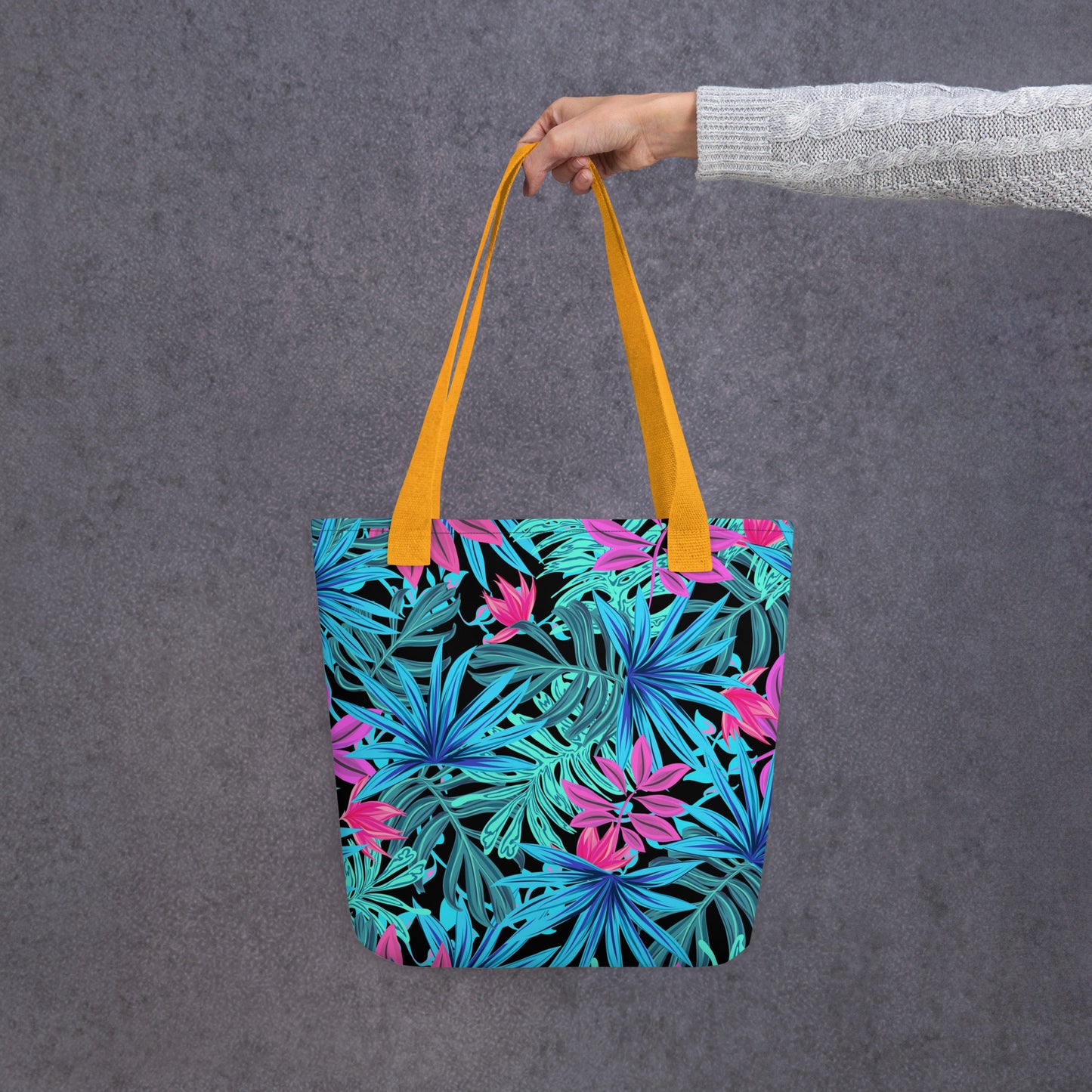 Blue Tropical Tote Bag