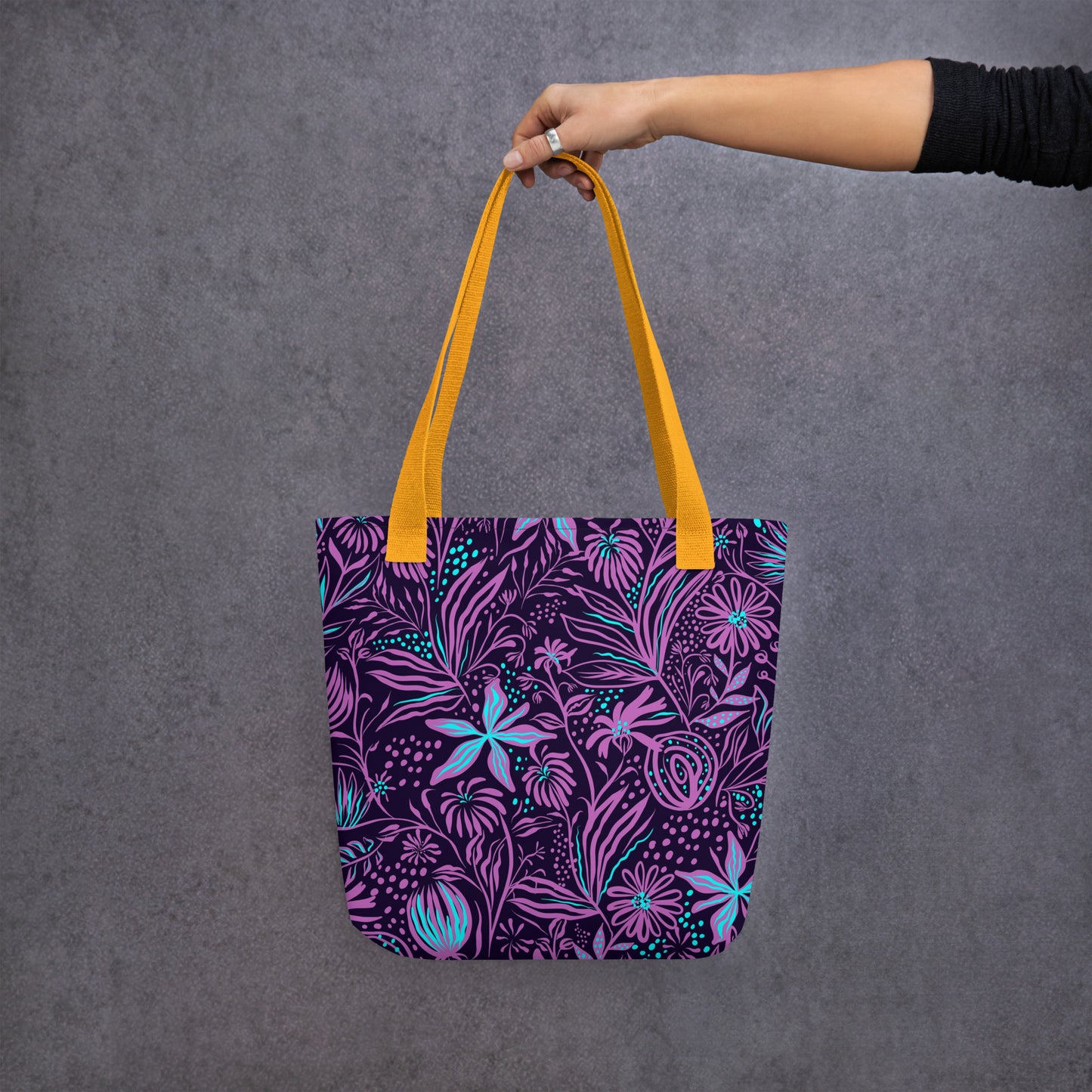 Purple Tropical Tote Bag