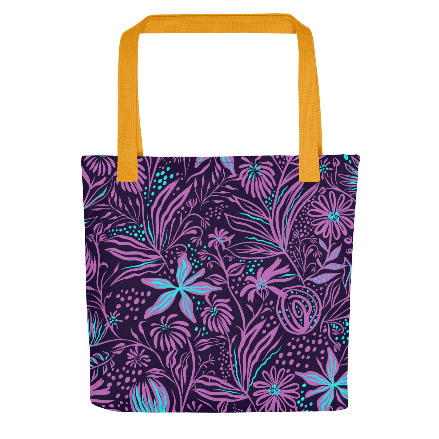 Purple Tropical Tote Bag