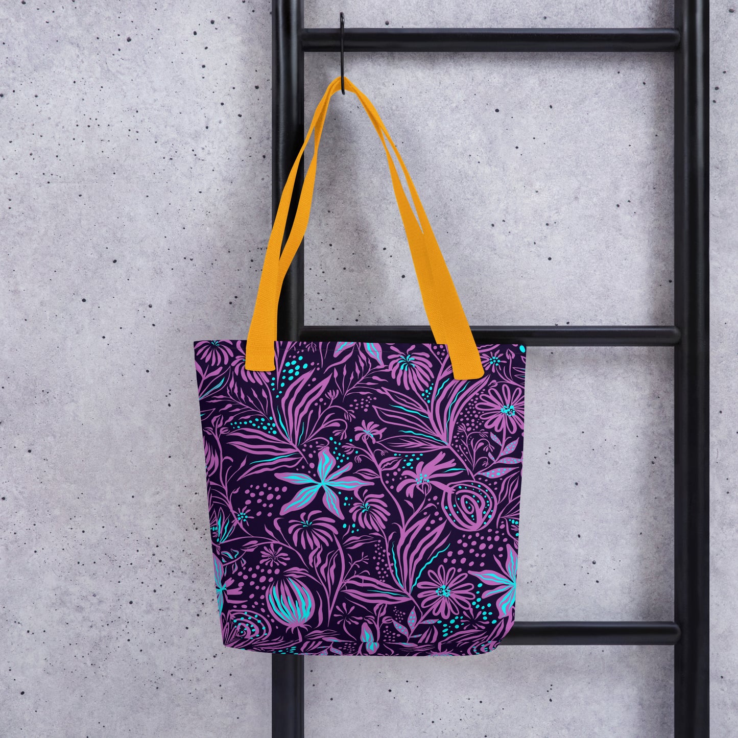 Purple Tropical Tote Bag