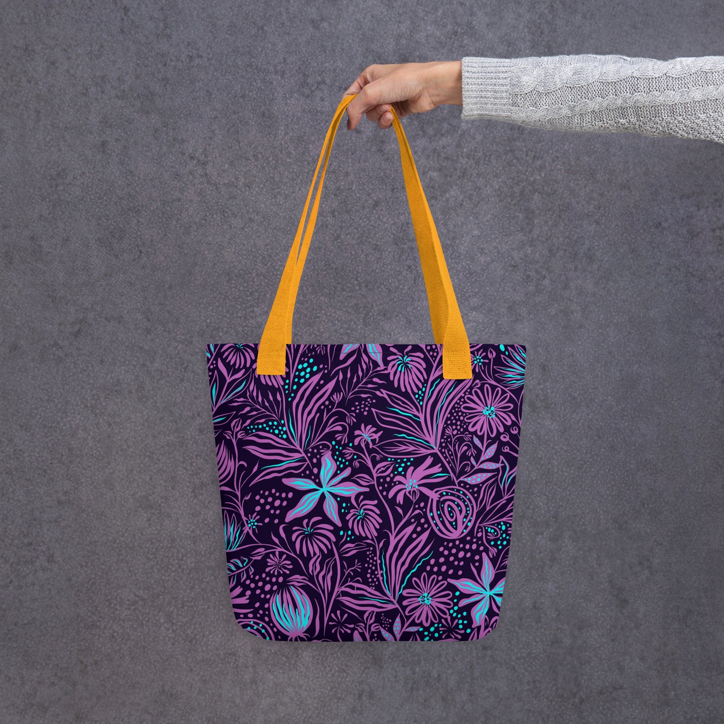 Purple Tropical Tote Bag