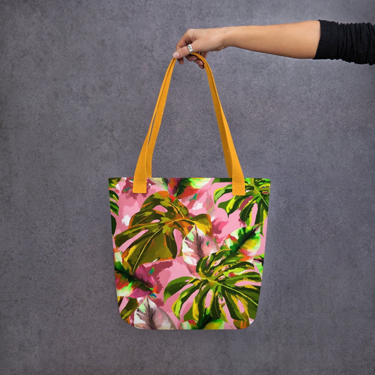 Pink Tropical Tote Bag