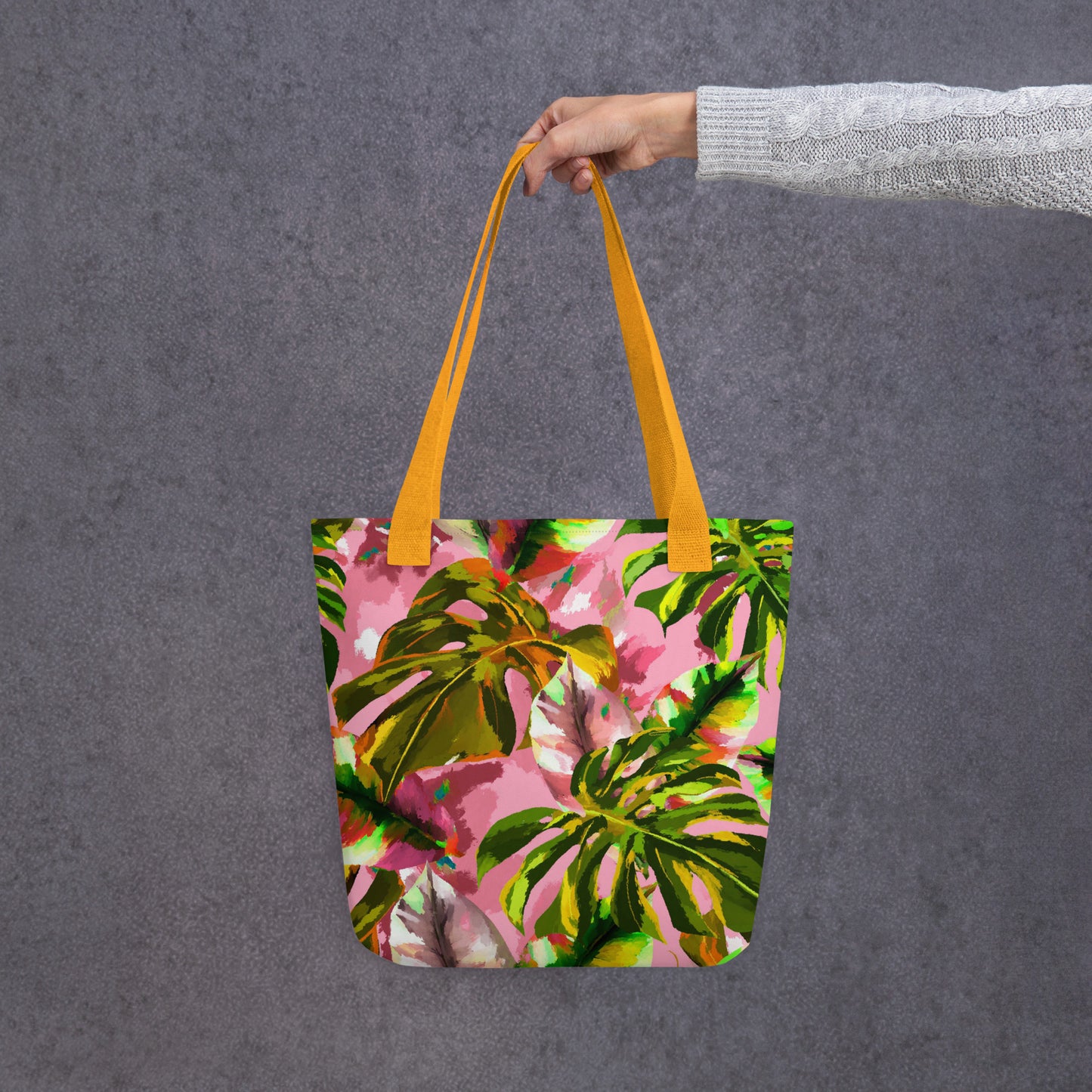 Pink Tropical Tote Bag